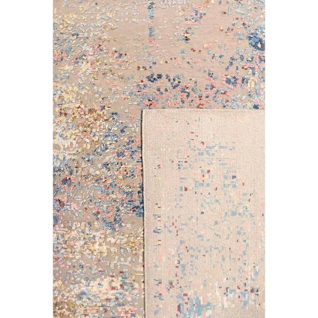 Pasargad Home Modern Multi Silk & Wool Area Rug- 8'11'' X 12' 3'' For Sale - Image 4 of 6