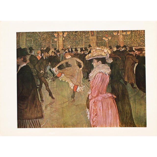 Paper 1952 After Toulouse-Lautrec "At the Moulin Rouge: The Dance", Full-Color Print For Sale - Image 7 of 7