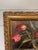 19th Century 20th Century Oil on Board "Red Tulips in Vase" For Sale - Image 5 of 8