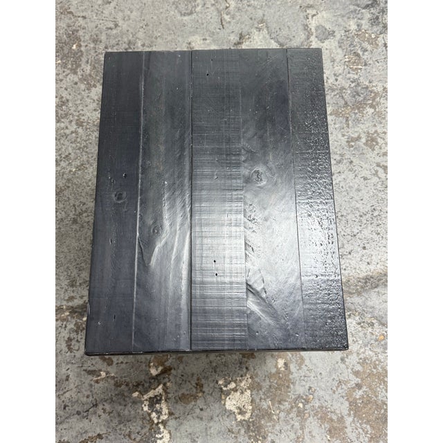 West Elm Plank Wood Nightstand For Sale In San Francisco - Image 6 of 12