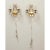 French French Early 20th Century Brass & Crystal Sconces - A Pair For Sale - Image 3 of 10