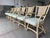 Contemporary Vintage Organic Modern Rattan Swivel Dining Chairs With Arms and Cane Backs – Set of 6 For Sale - Image 3 of 17