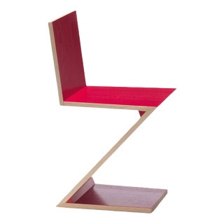 Mid-Century Modern Zig Zag Chair by Gerrit Rietveld for Cassina For Sale