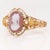 Metal Antique Victorian 18k Gold, Seed Pearl, & Agate Cameo Bracelet For Sale - Image 7 of 14