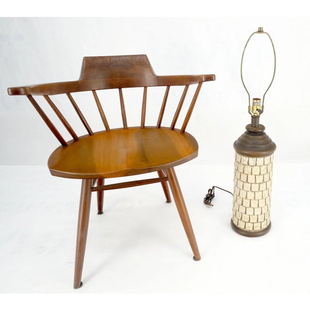 Gordon Martz Ceramic Tile Style Cylinder Shape Table Lamp c1970s For Sale - Image 4 of 7