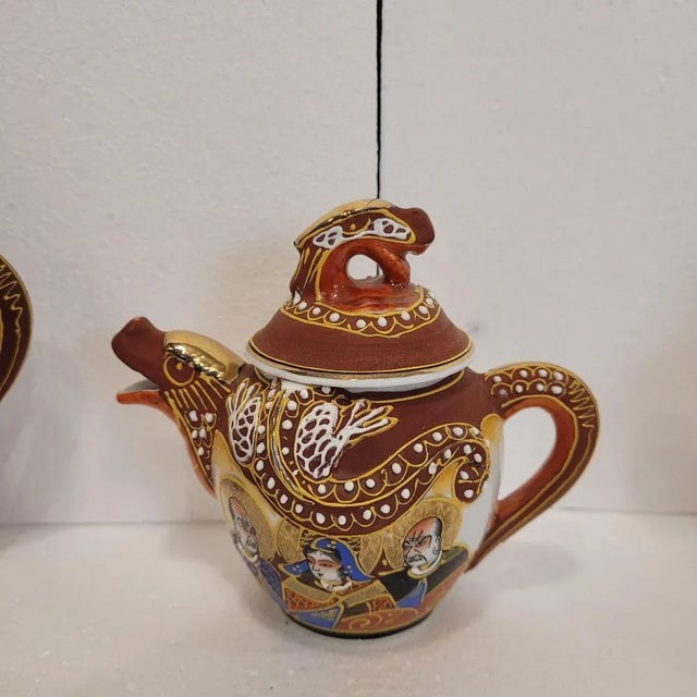 Ceramic Coffee or Tea Cups in Satsuma Porcelain, 1930s, Set of 15 For Sale - Image 7 of 18