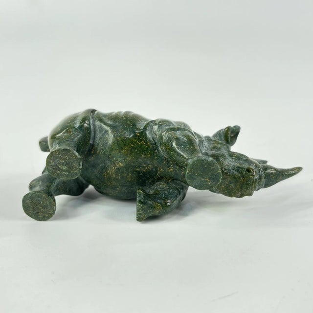 Early 20th Century Early 20th Century Shona Stone Rhino Sculpture MATTER COLLECTION For Sale - Image 5 of 7