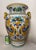 This monumental antique handmade Italian majolica, painted terracotta vase is a unique and exquisite piece of European...