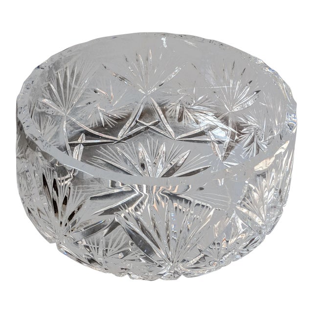 Vintage Heavyweight Lead Crystal Serving Bowl Chairish