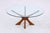 Original Danish coffee table, model T118, by Illum Wikkelsø for Niels Eilersen. Sculptural, star-shaped base made of solid...