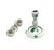 A charming porcelain candlestick from the mid-20th century by Herend, Hungary, featuring the iconic Apponyi pattern in...
