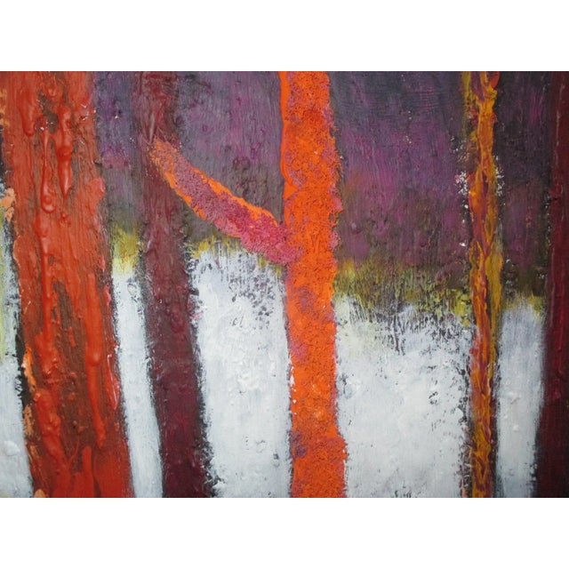 "Enchanted Forest" Large Contemporary Abstract Landscape Acrylic Painting After David Hockney For Sale - Image 4 of 12