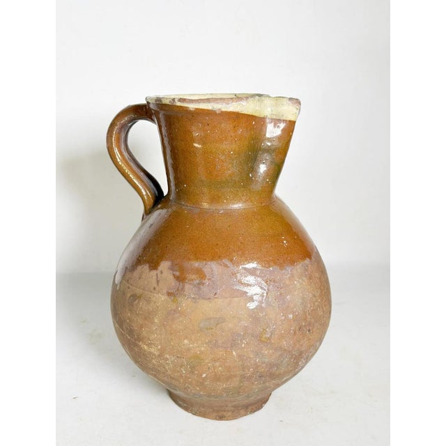 Brown Glazed Pottery Jar, France, 1960 For Sale - Image 8 of 17