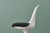Set of 4 Eero Saarinen for Knoll Tulip Chairs in White & Black Leather For Sale - Image 15 of 18