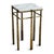 Luna Stone & Bronze Side Table For Sale - Image 9 of 14