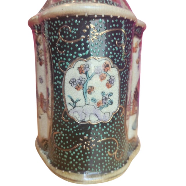 Ceramic Antique Satsuma Tea Caddy For Sale - Image 7 of 12