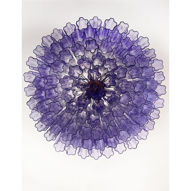 Large Murano Glass Chandelier, 1990s For Sale - Image 4 of 16