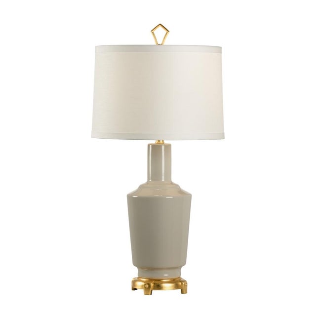 Wildwood Wildwood Emma Ceramic Table Lamp - Fog For Sale - Image 4 of 4