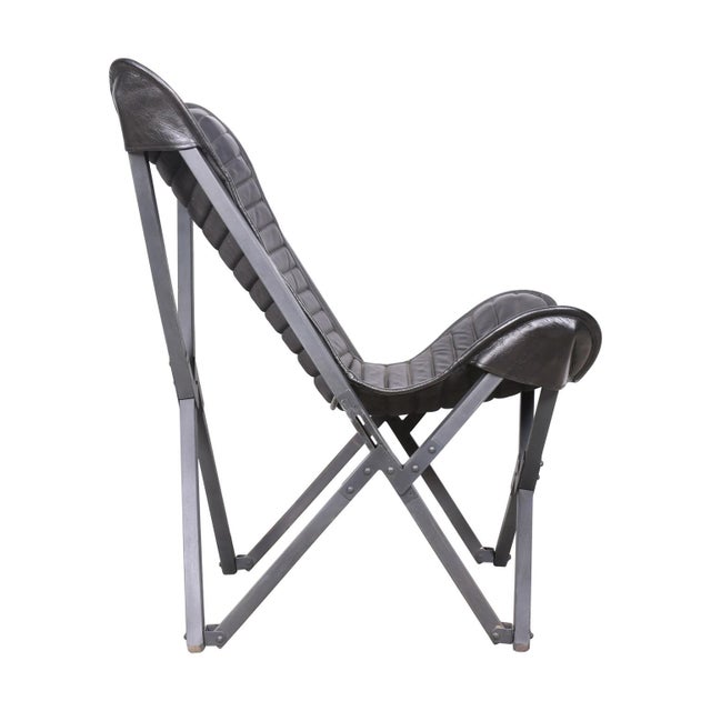 2020s Leather Sling Chair For Sale - Image 5 of 9