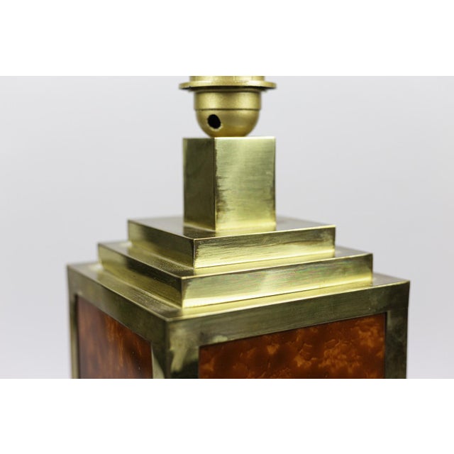 Table Lamps in Bakelite and Gilt Brass, 1970s, Set of 2 For Sale - Image 4 of 7