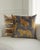 - Gold and slate - Bold striking leopard animique patterned - Handcrafted - Feather down inserts - Rayon and polyester...