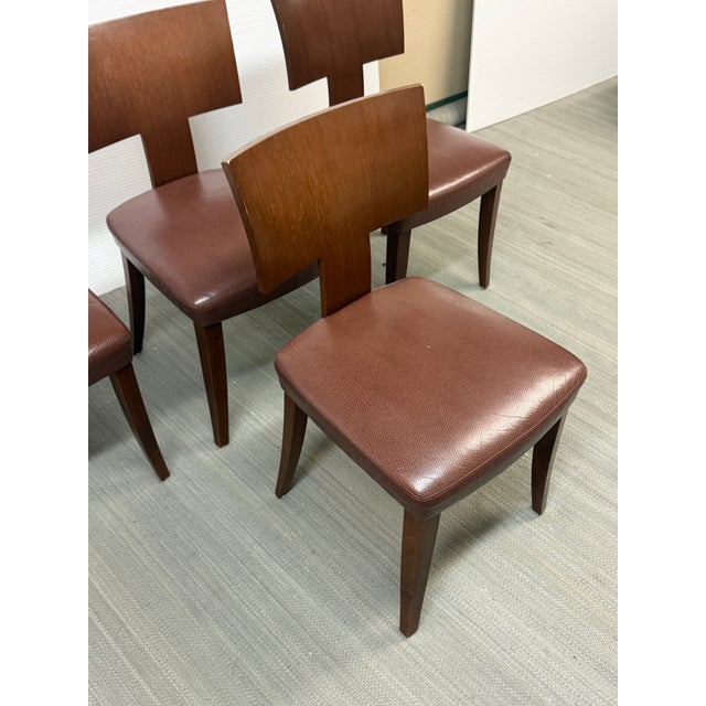Jennifer Morla for Conde House Morla Collection Verve Dining Chairs, Set of Four For Sale - Image 9 of 12