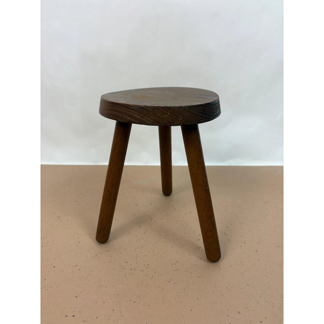 Dutch Wood Stool, 1960s For Sale - Image 6 of 6