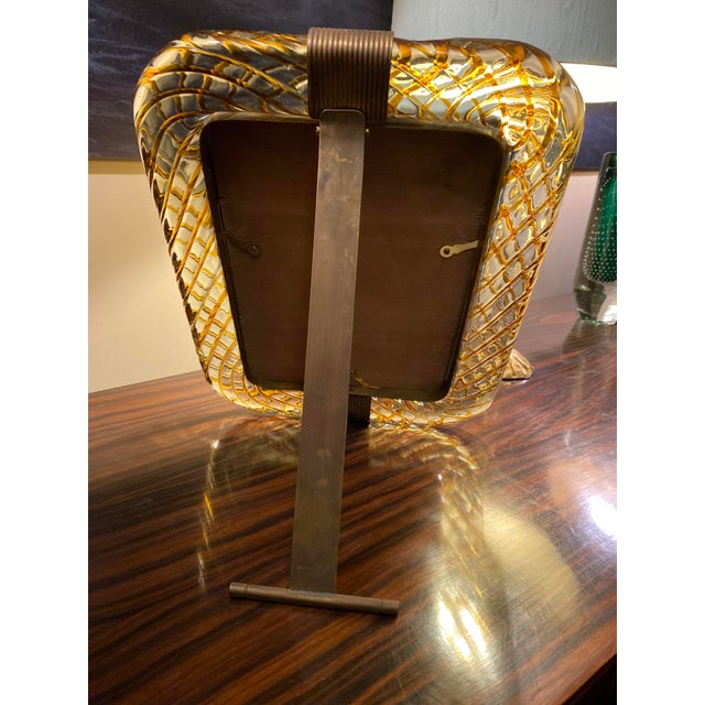 1950s Vintage Italian Picture Frame by Barovier & Toso, 1950 For Sale - Image 5 of 10