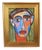 2020s Bold Picasso Style Man Portrait Painting Including the Antiqued Gold Wood Frame For Sale - Image 5 of 5
