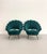 Metal Contemporary Gucci Velvet Shell Armchairs With Embroidered Floral Seats - Pair For Sale - Image 7 of 7