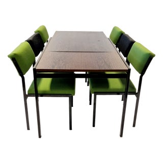 Japan Series Dining Table and Chairs by Cees Braakman for Pastoe, 1960s, Set of 7