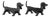 Zoomorphic Wrought Iron Andirons by Edouard Shenck, 1950s, Set of 2 For Sale