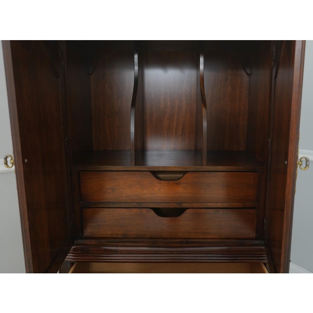 Kincaid Cherry Bedroom Armoire Chifferobe Chest For Sale - Image 4 of 18