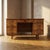 Mid-Century Modern Writing Desk in Burl Veneer with Eight Drawers For Sale - Image 16 of 16