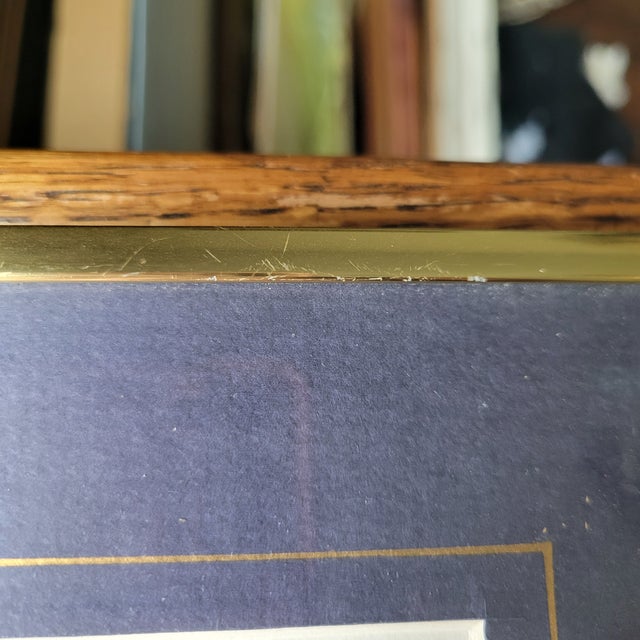 1980s VTG Don Cannavaro Framed and Signed Lithograph ' the White House & North Portico For Sale - Image 10 of 14