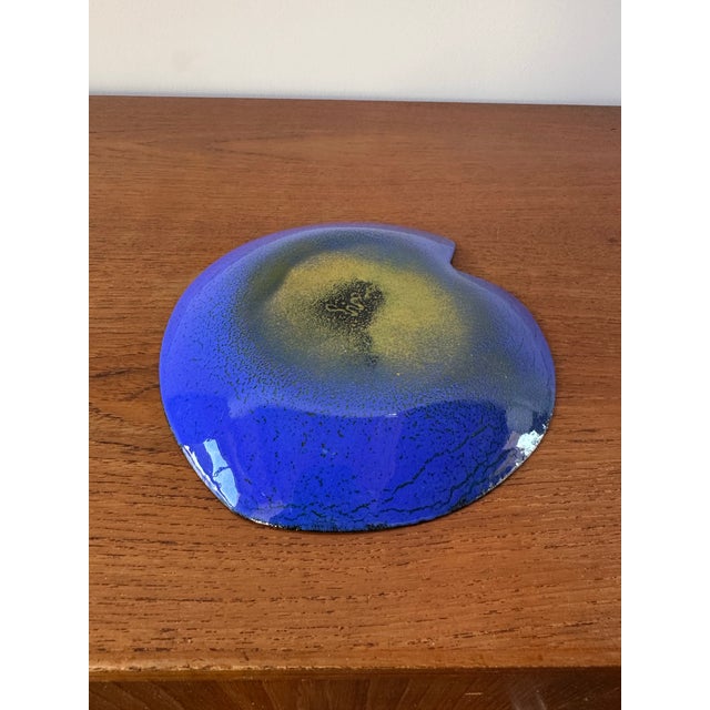 Mid Century Modern Enamel on Copper Dish by Eve Paige Spencer For Sale - Image 9 of 12