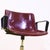 Tecno Modus Swivel Chair in Bordeaux Plastic with Black Armrests For Sale - Image 4 of 13