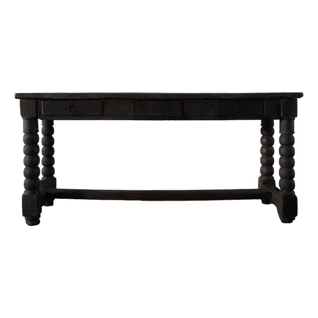 Console Table with Shou Sugi Ban Finish, 1960s For Sale