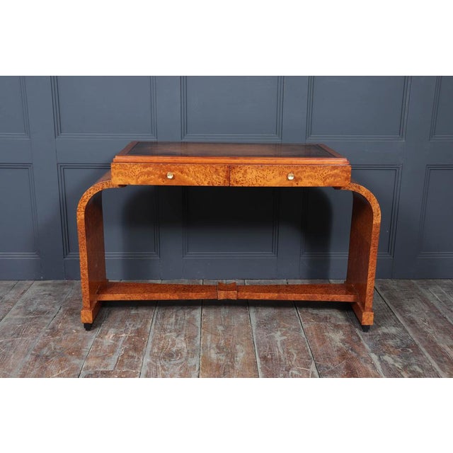 Art Deco French Writing Table in Burr Yew, 1925 For Sale - Image 16 of 17