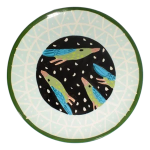 Ceramic Bird Plate by Droll Designs