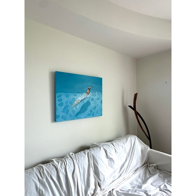 Figurative "Connecting the Dots" Original Modern Oil Painting, by Jennifer Hohlfelder For Sale - Image 3 of 10