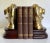 Vintage Brass and Rosewood Lion Bookends For Sale - Image 10 of 13