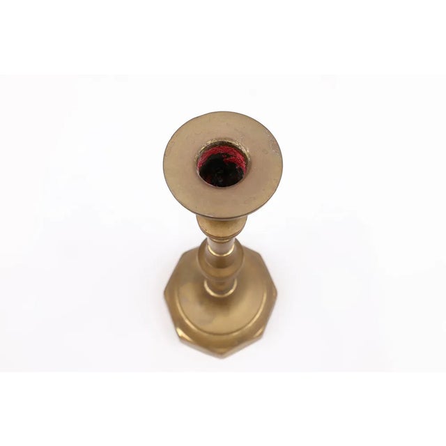 Antique French Candlestick in Bronze, 1890s For Sale - Image 5 of 11