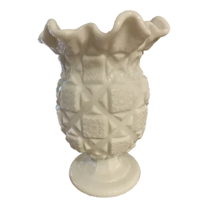 Vintage Westmoreland Milk Glass Pineapple Shaped Vase