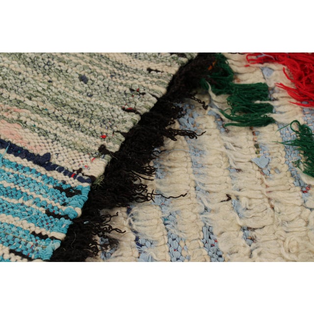 Textile Vintage Moroccan Runner With Polychromatic Geometric Patterns, From Rug & Kilim For Sale - Image 7 of 7
