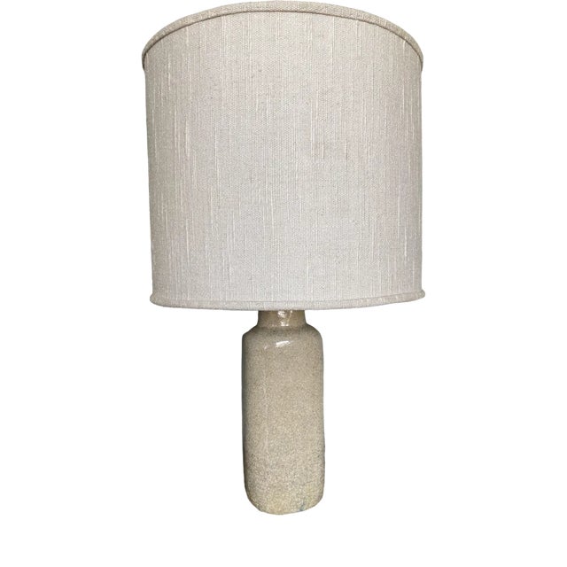 Vintage Earthenware Craquelé Table Lamp by Pieter Groeneveldt, 1950s For Sale