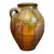 Vintage Glazed Terracotta Jar For Sale