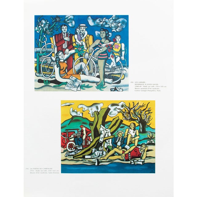Fernand Léger 1990 After F. Leger "Homage to Louis David" and "The Country Party", Full-Color Parisian Print For Sale - Image 4 of 10
