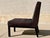 1960s Ed Wormley designed slipper chair for Dunbar Furniture. The upholstery appears to be original linen in a dark gray...