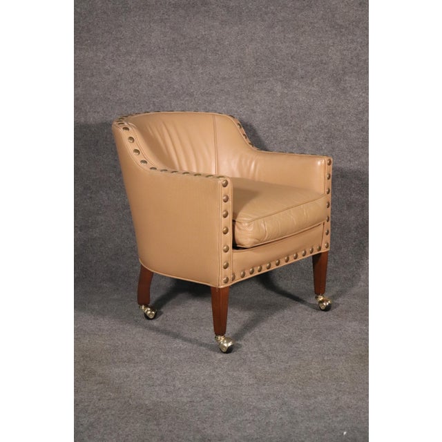 Mid-Century Modern Mid 20th Century Rolling Armchairs - 4 Pieces For Sale - Image 3 of 10